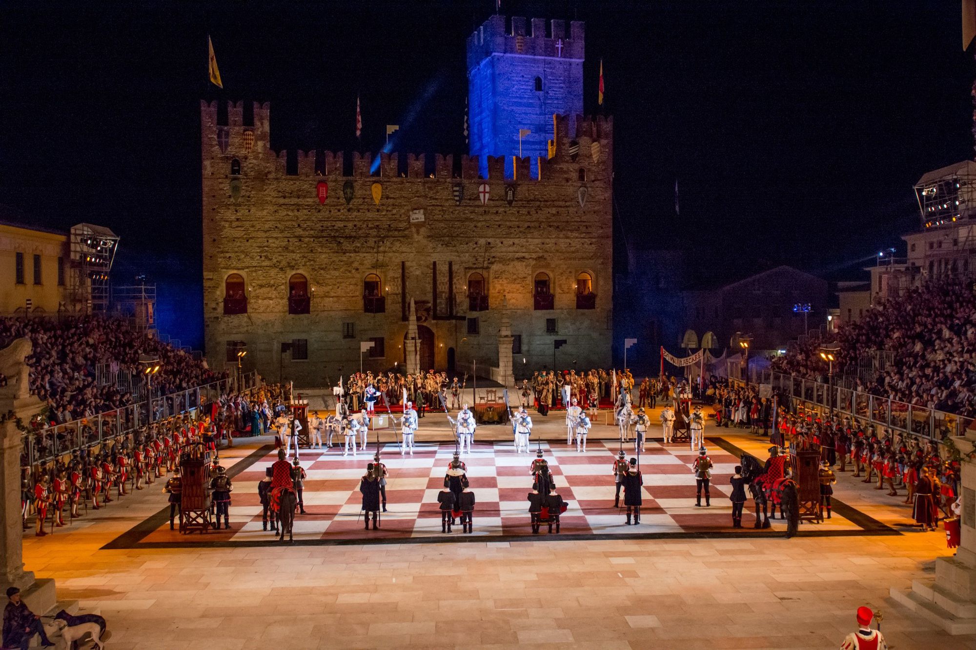 Living Chess Game with Living Characters